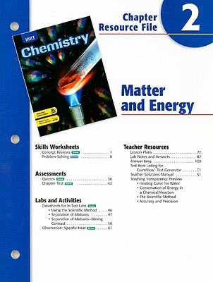 Holt Chemistry Chapter 2 Resource File: Matter and Energy
