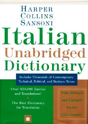 Harper Collins Sansoni Italian Unabridged Dictionary