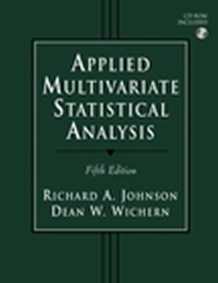 Applied Multivariate Statistical Analysis