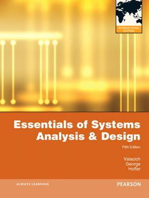 Essentials of Systems Analysis and Design: International Edition