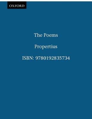PROPERTIUS: THE POEMS
