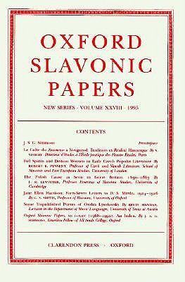 Image for Oxford Slavonic Papers, New Series: Volume XXVIII
