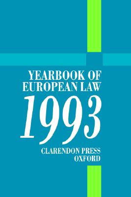 Yearbook of European Law: Volume 13: 1993