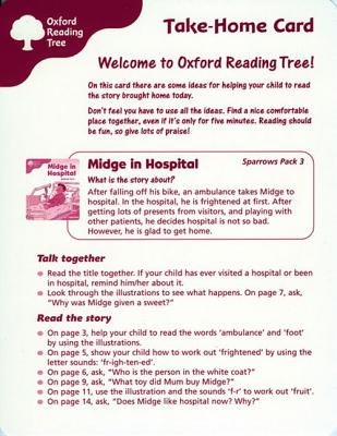 Oxford Reading Tree: Stage 3: Sparrows: Take-home Cards (Pack of 6)