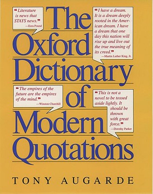 Image for The Oxford Dictionary of Modern Quotations