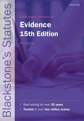 Blackstone's Statutes on Evidence (Blackstone's Statute Series)