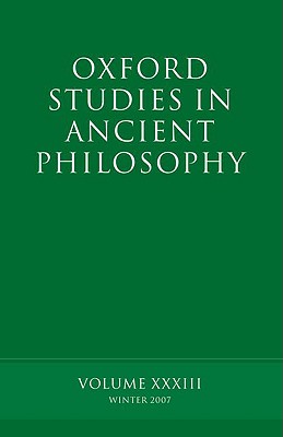 Oxford Studies in Ancient Philosophy: Volume 33