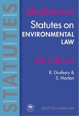 Blackstone's Statutes on Environmental Law (Blackstone's Statute Book Series)