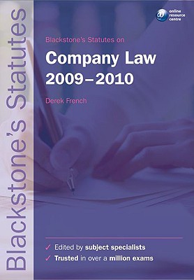 Blackstone's Statutes on Company Law 2009-2010 (Blackstone's Statute Book Series)