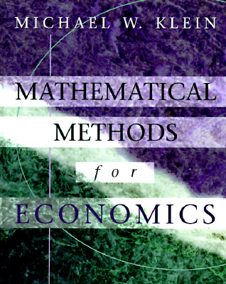 Image for Mathematical Methods for Economics (The Addison-Wesley Series in Economics) Mathematical Methods for Economics (The Addison-Wesley Series in Economics)