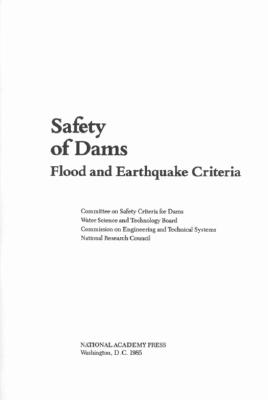 Image for Safety of Dams: Flood and Earthquake Criteria