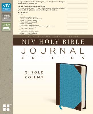 NIV, Holy Bible, Journal Edition, Imitation Leather, Brown/Blue