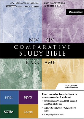 Image for Comparative Study Bible (NIV, Amplified, KJV and Updated NASB, Bonded Leather, Burgundy)