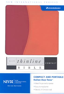 Image for NIV Compact Thinline Bible (New International Version, Italian Duo-Tone, Red/Orange)