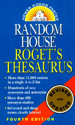 Image for Random House Roget's Thesaurus Random House Roget's Thesaurus