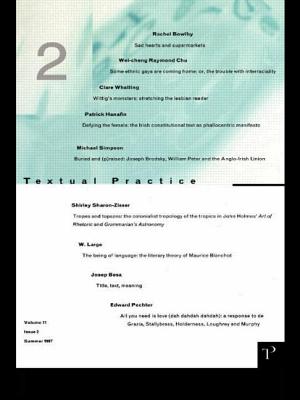 Image for Textual Practice: Volume 11 Issue 2 (Vol 11, Issue 2)