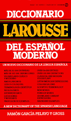 Diccionario Larousse del Espanol Moderno A New Dictionary of the Spanish Language