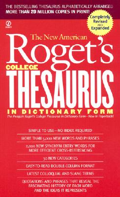 Image for New American Roget's College Thesaurus in Dictionary Form (Revised & Updated)