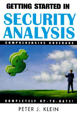 Getting Started in Security Analysis
