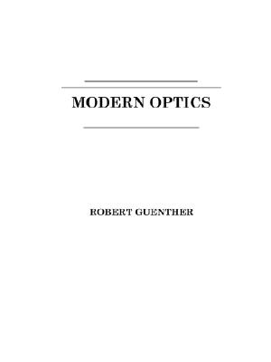 Modern Optics