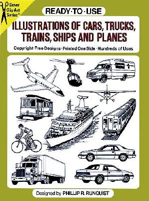 Ready-to-Use Illustrations of Cars, Trucks, Trains, Ships and Planes