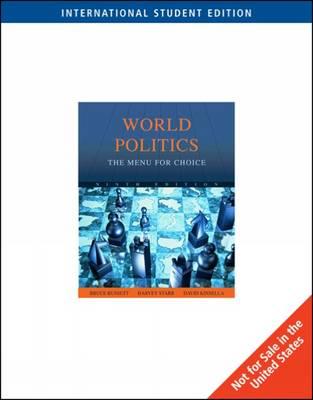 World Politics: The Menu for Choice, International Edition