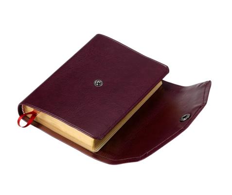 Image for KJV Pocket Reference Edition KJ242:XRF Burgundy Imitation Leather, with Flap Fastener