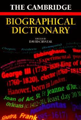 The Cambridge Biographical Dictionary