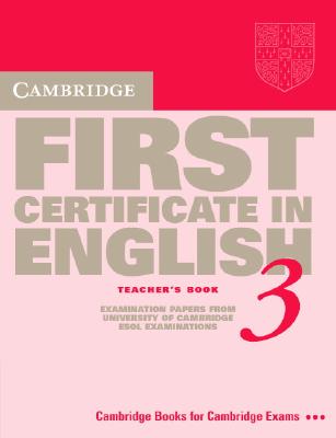 Image for Cambridge First Certificate in English 3 TB