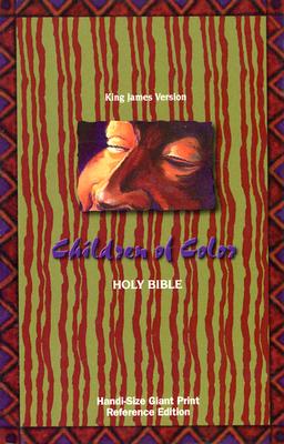 King James Version Children of Color Giant Print Hand Size Red Letter Reference Bible Hardcover