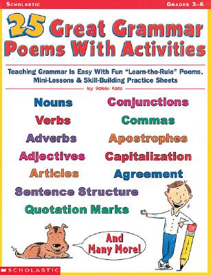 Image for 25 Great Grammar Poems with Activities (Grades 3-6)