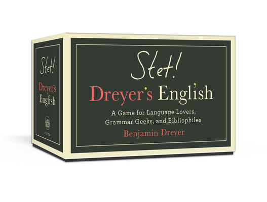 Image for STET! Dreyer's English: A Game for Language Lovers, Grammar Geeks, and Bibliophiles