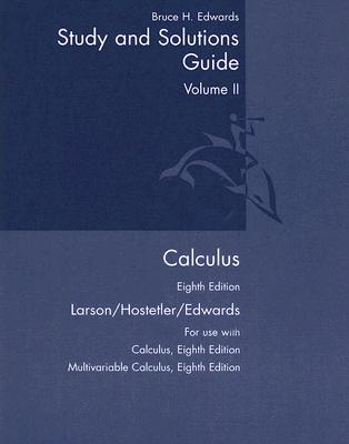 Calculus: Student Study And Solutions Guide Vol. 2