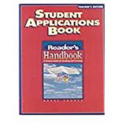 Image for Student Applications Book: Grade 8 Teacher's Edition; A Student guide for Reading and Learning;