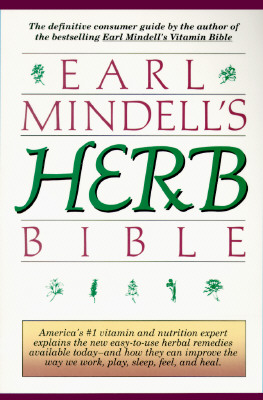 Image for EARL MINDELL S HERB BIBLE