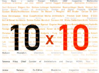 10 X 10:10 critics, 100 Architects