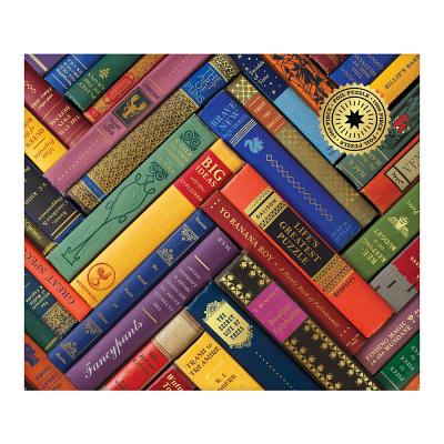 Image for Galison Phat Dog Vintage Library 1000 Piece Jigsaw Puzzle for Adults and Families, Foil Stamped Challenging Puzzle Adds A Vibrant Pop of Color (735353263)