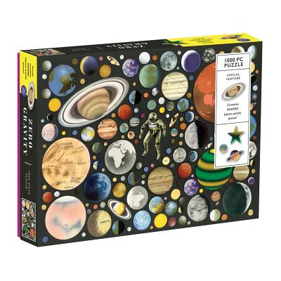 Image for Galison Zero Gravity 1000 Piece Jigsaw Puzzle for Adults and Families, Outer Space Puzzle with Planets and Solar System