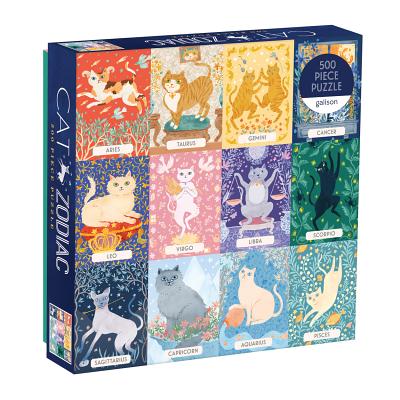 Image for Galison Cat Zodiac 500 Piece Puzzle, Multicolor, 1 EA