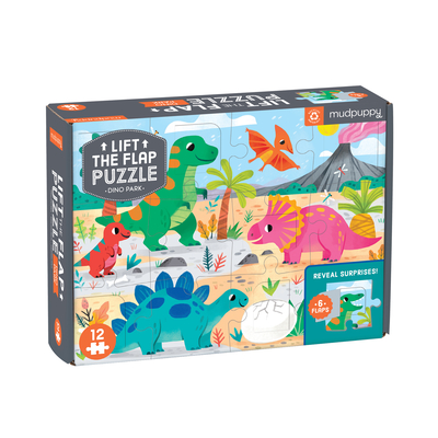 Image for Dino Park 12 Piece Lift the Flap Puzzle