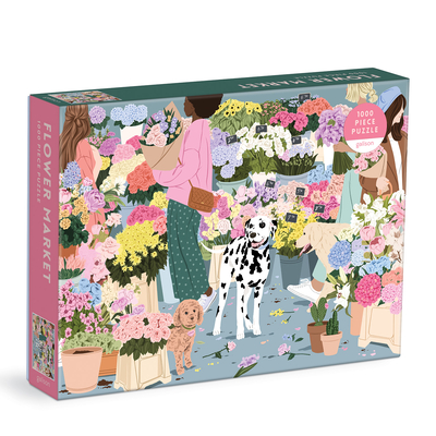Image for Flower Market 1000 Piece Puzzle from Galison - Challenging 1000 Piece Puzzle, Floral Artwork Illustrations from Ana Hard, Thick and Sturdy Pieces, Wonderful Gift Idea
