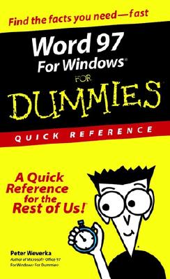 Image for Word 97 for Windows for Dummies: Quick Reference