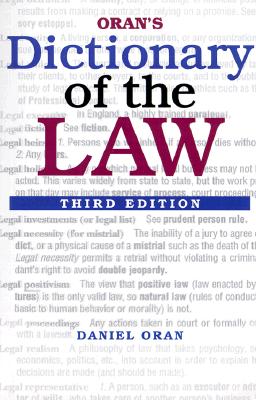 Oran's Dictionary of the Law, 3E