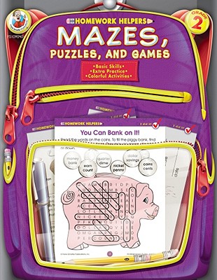 Mazes, Puzzles, and Games Homework Helper, Grade 2