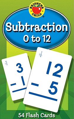 Carson Dellosa 54 Subtraction Flash Cards, All Facts for Subtracting Through 12, Mathematics Flashcards for Ages 6 and Up, Kindergarten, 1st Grade Learning Activities and Math Games for Kids 5-7
