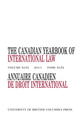 The Canadian Yearbook of International Law: 2011