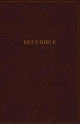 NASB, Thinline Bible, Large Print, Bonded Leather, Burgundy, Red Letter ...