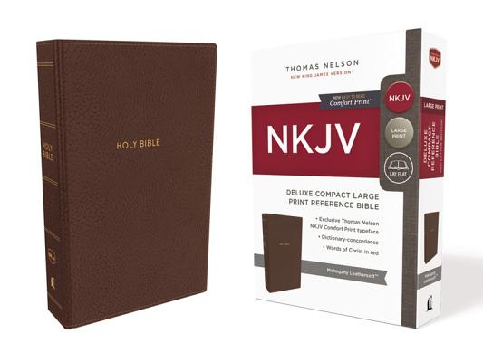 Image for NKJV, Deluxe Reference Bible, Compact Large Print, Leathersoft, Brown, Red Letter Edition, Comfort Print: Holy Bible, New King James Version