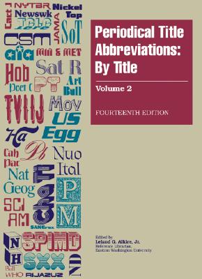 Periodical Title Abbreviations: By Title