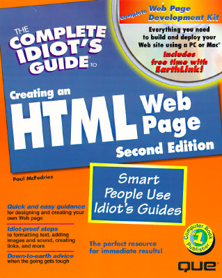 Image for The Complete Idiots Guide to Creating an HTML Web Page; With CDROM